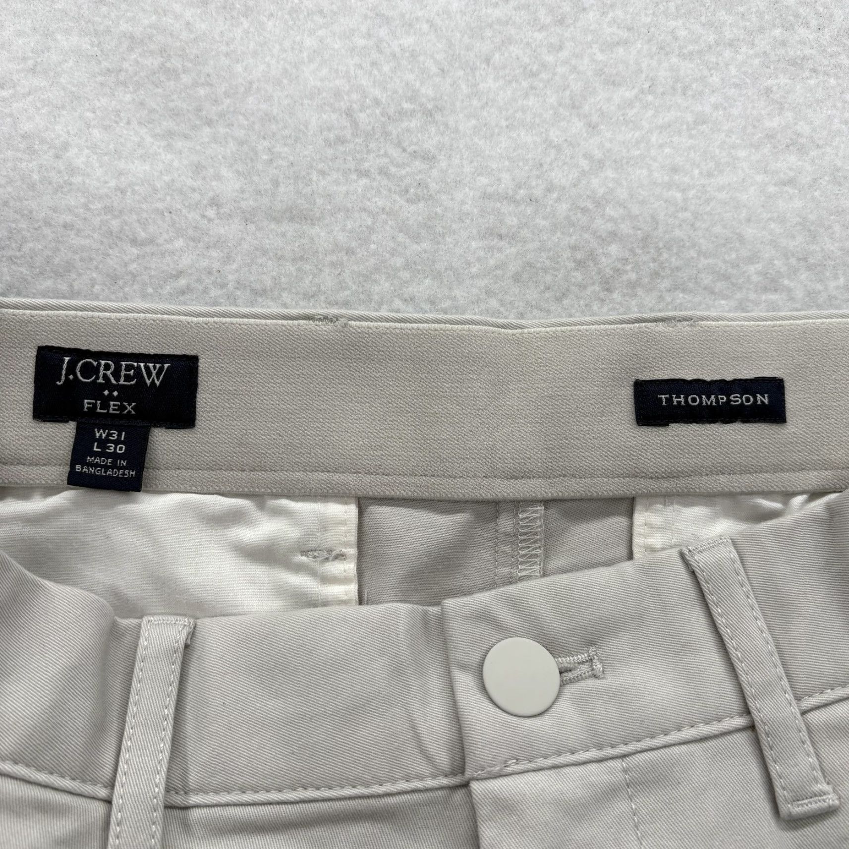 J.Crew J.Crew True Temp 365 Chino Pant Mens 31x30 Thompson Fit Gray Stretch Preppy NWT Size US 31 - 4 Thumbnail