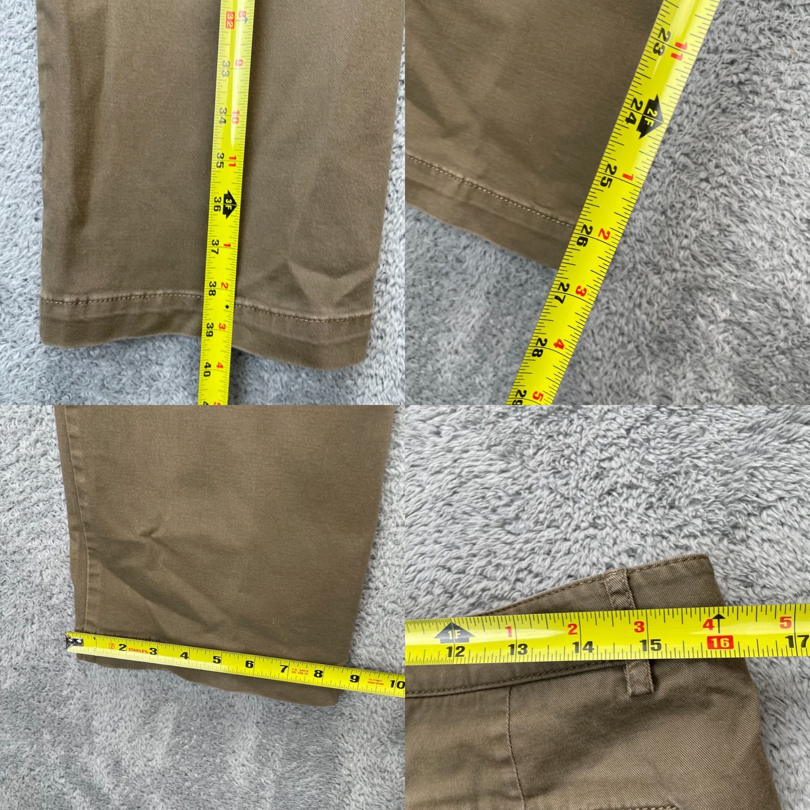 Talbots Talbots Pants Womens 12P Petite Brown Bootcut Stretch Cotton Dress Pants Flat Front Inseam 27 Breathable Easy Care Pockets City Preppy Womens Size 24" / US 00 / IT 34 - 8 Thumbnail