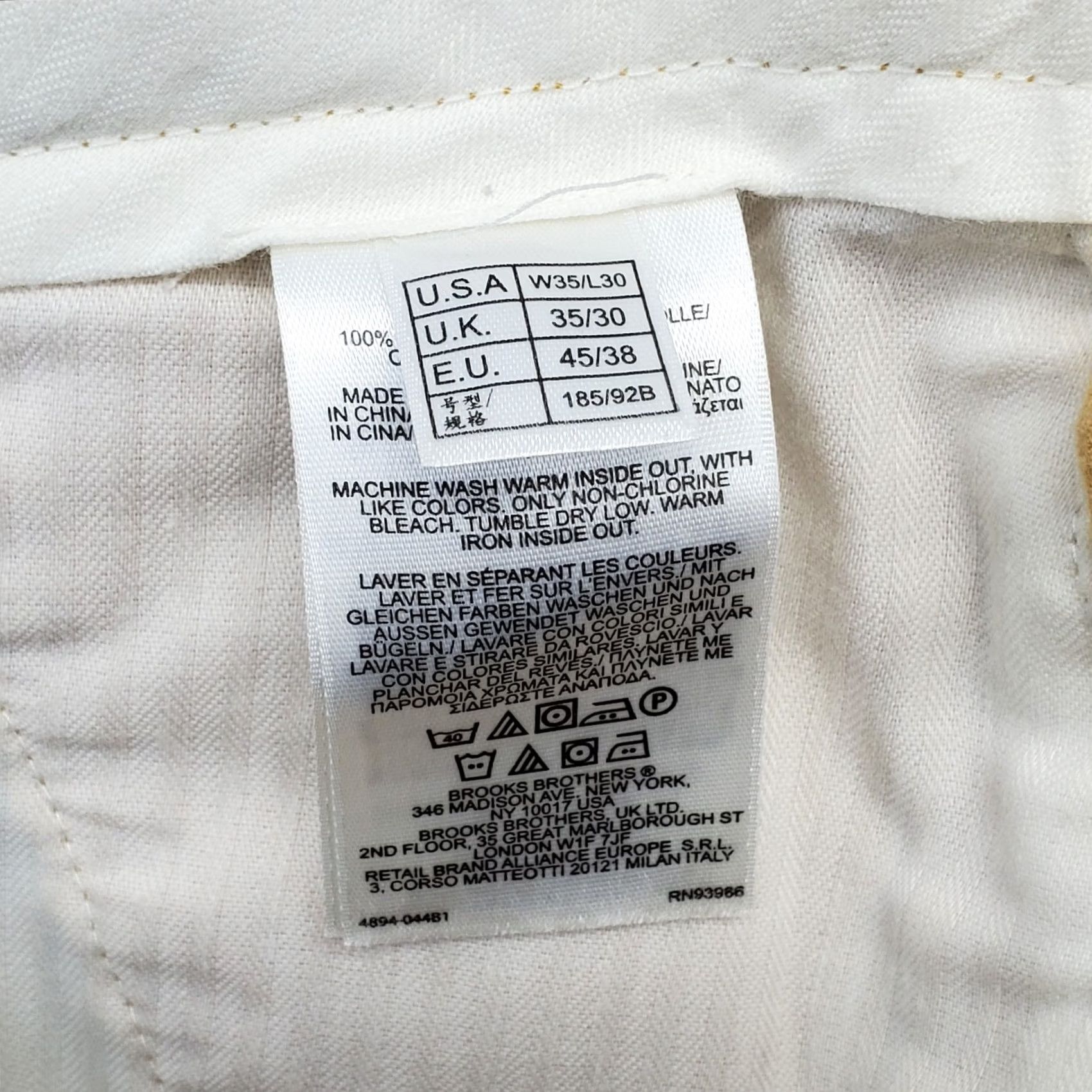 Brooks Brothers Brooks Brothers Mens Corduroy Pants 35x30 Orange Stretch Flat Front Straight Leg Chino Pants Mens Size 35 Orange Brooks Brothers Listing Size US 35 - 7 Thumbnail