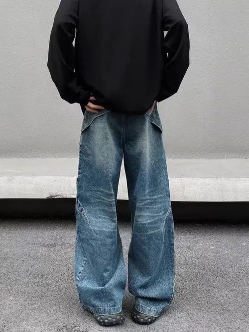 VIBE High street vintage washed baggy machete jeans Size US 30 / EU 46 - 5 Thumbnail