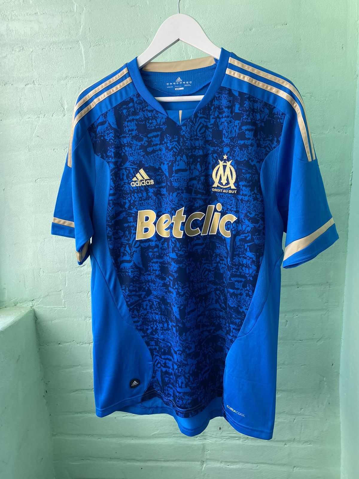 Adidas Olympique Marseille Adidas Soccer Jersey 2011/2012 Football Size US L / EU 52-54 / 3 - 1 Thumbnail