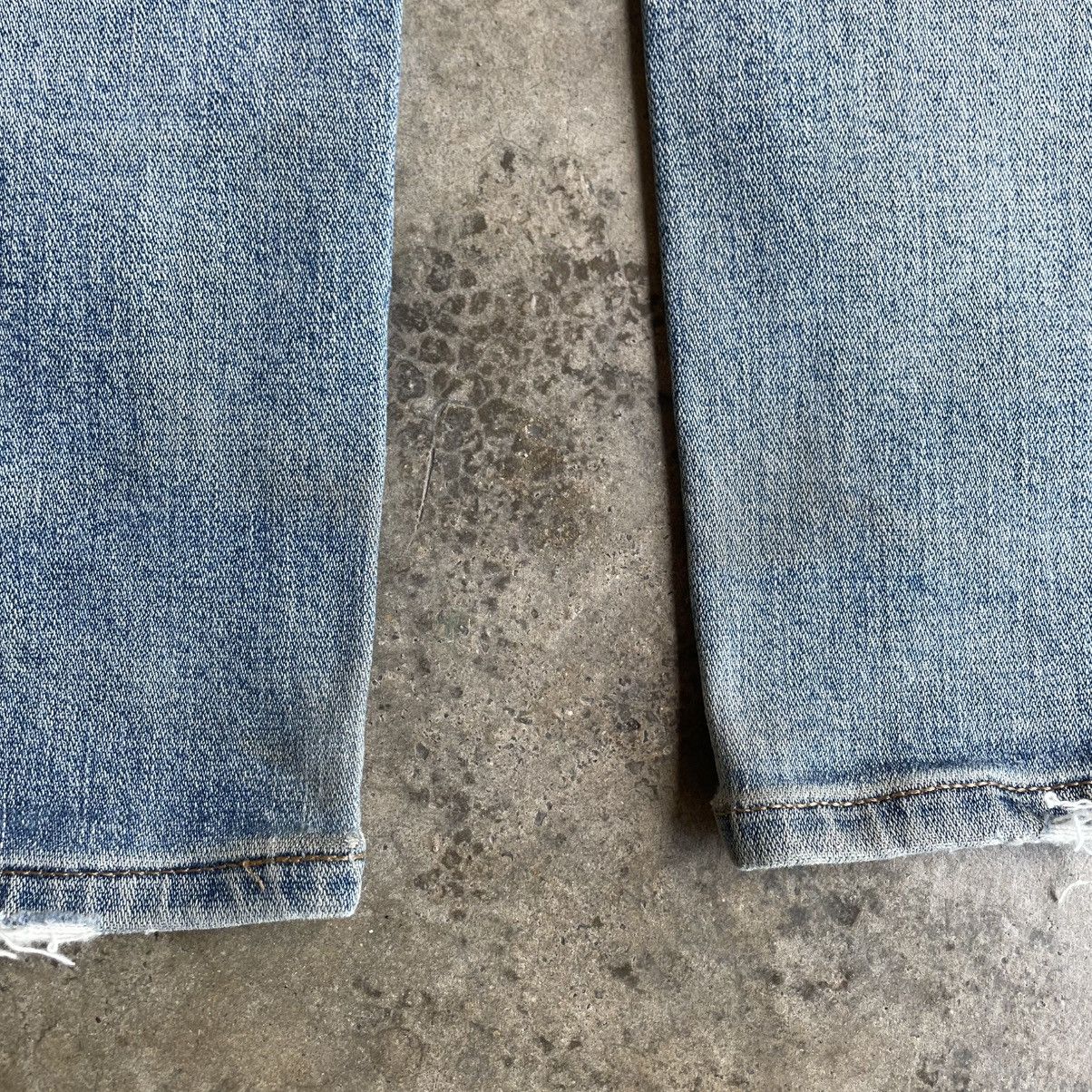 Wrangler 🔥Vintage Wrangler Stoned Washed Ripped Distress Denim Jeans Size US 30 / EU 46 - 10 Thumbnail