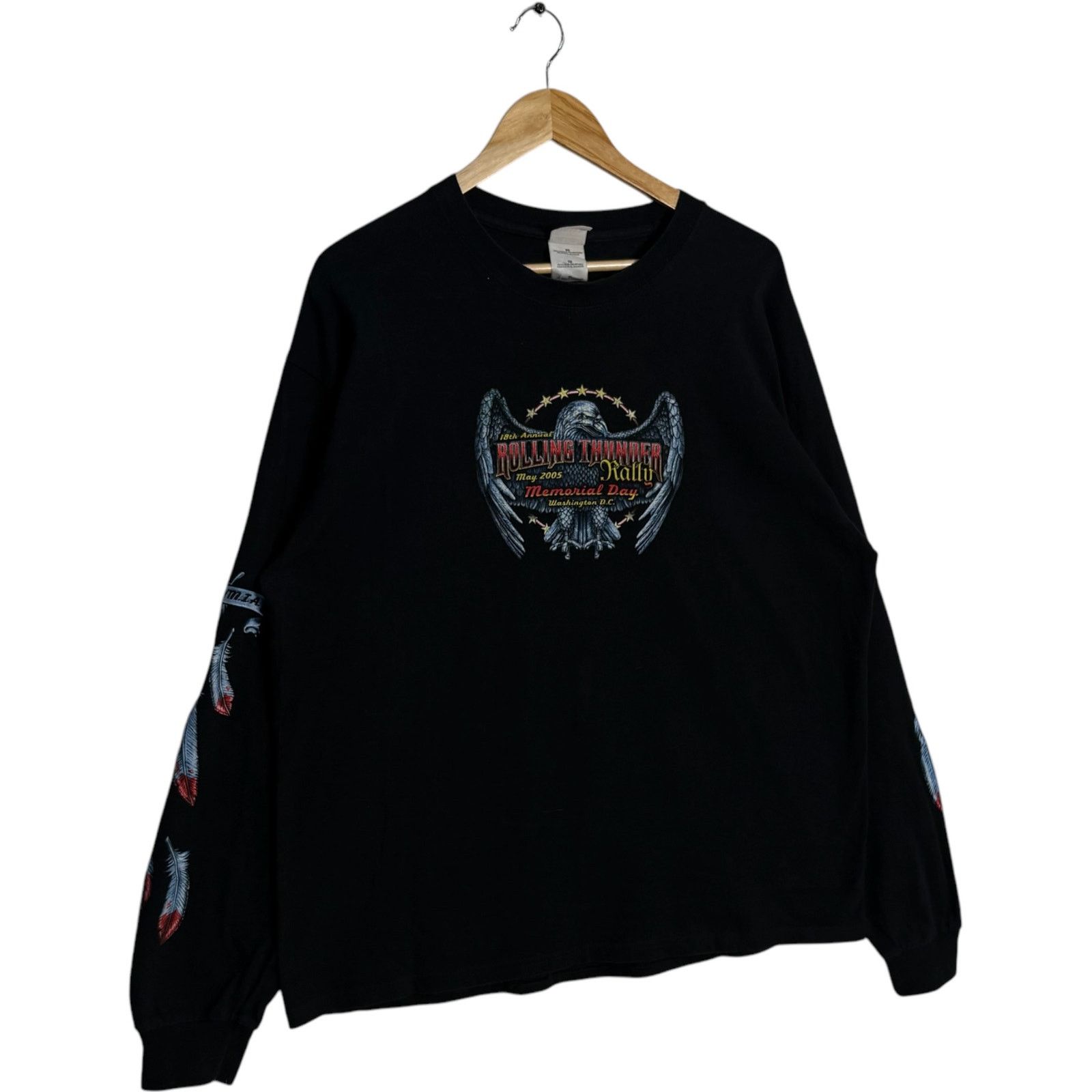 Gildan Vintage Harley Davidson 18th Rolling Thunder Long Sleeve XL Size US XL / EU 56 / 4 - 4 Thumbnail