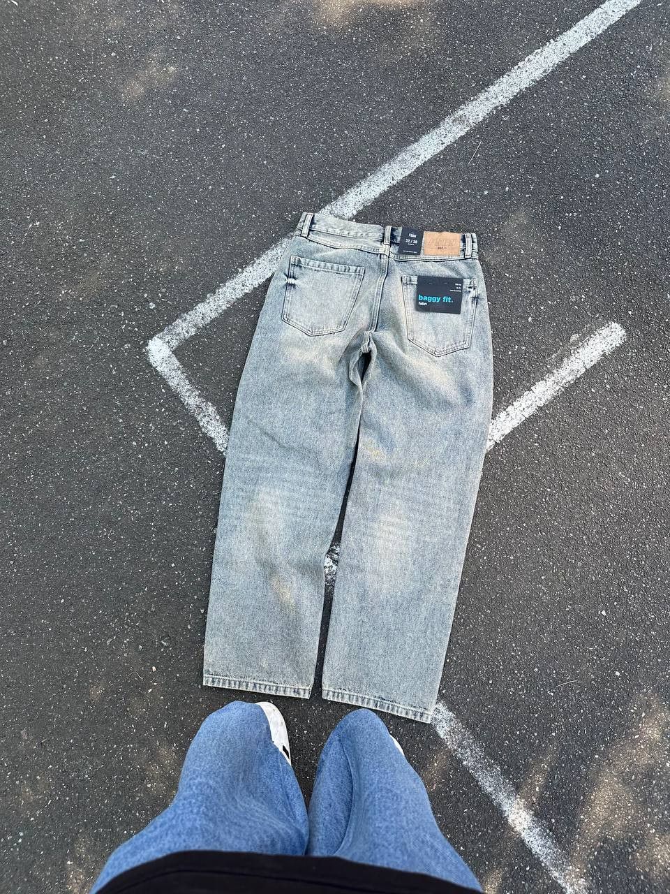 Japanese Brand × Vintage Baggy Washed Gray Jeans New Size US 32 / EU 48 - 1 Thumbnail