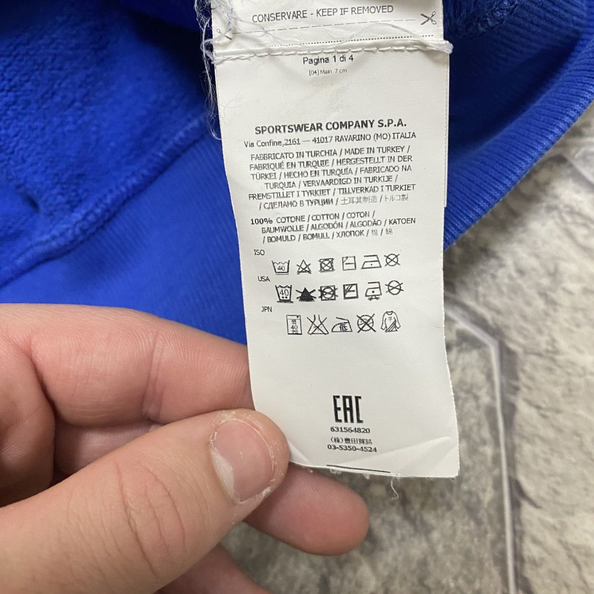 Stone Island Stone Island Full Zip Sweater Blue Size US L / EU 52-54 / 3 - 16 Thumbnail