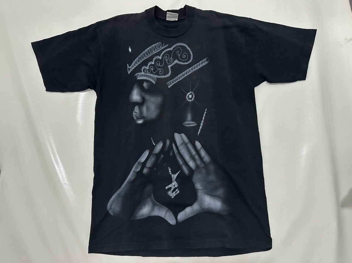 Jay-Z Vtg Jay Z The Dynasty : Roc La Familia Air Brush Rap Tshirt Size US XL / EU 56 / 4 - 3 Thumbnail