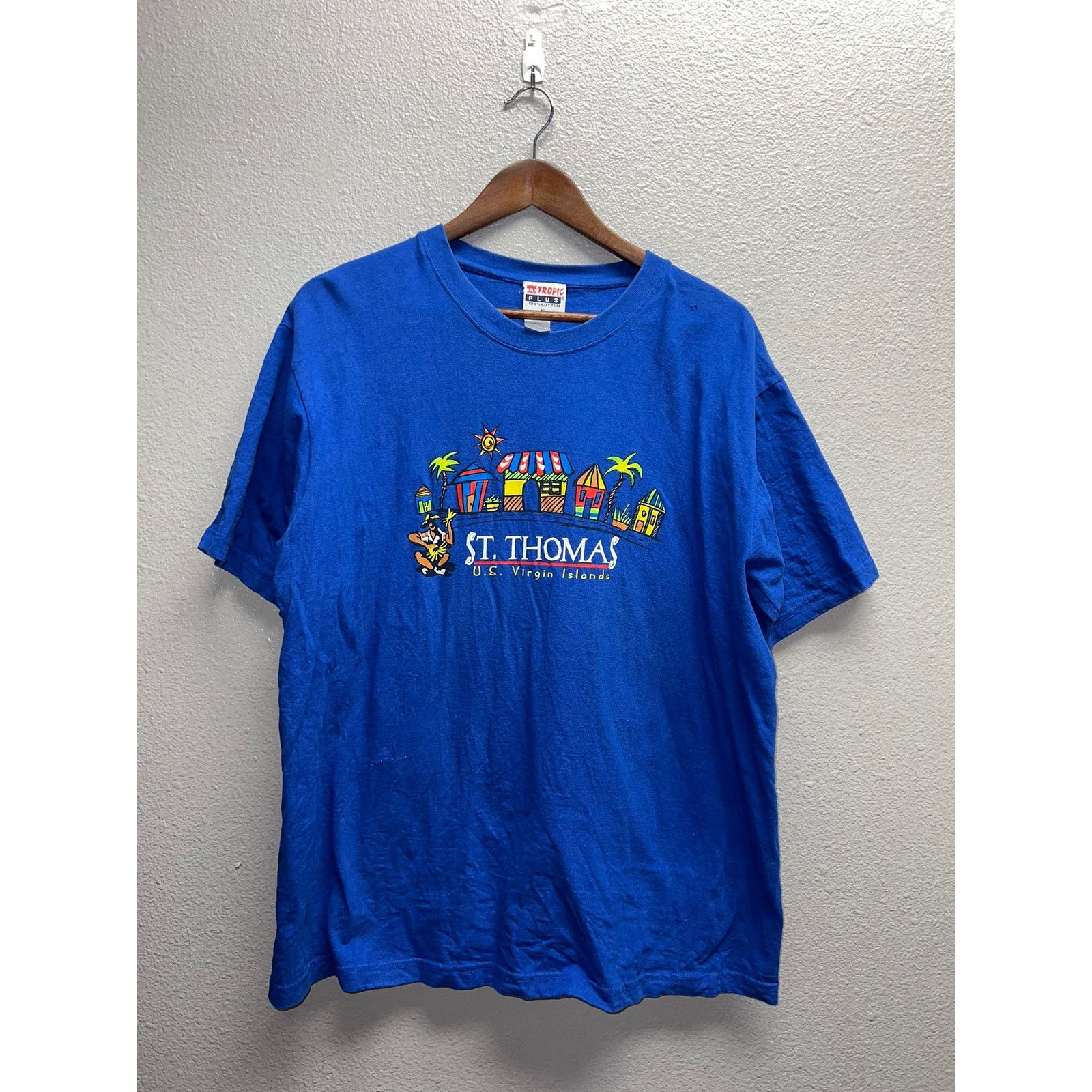 Vintage Vintage Virgin Islands Shirt St. Thomas US Tropic Plus Tee L Size US L / EU 52-54 / 3 - 1 Thumbnail