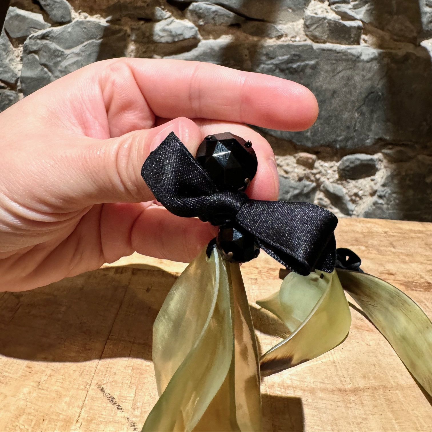 Marni Marni Green Ribbon Clip-on Statement Earrings Size ONE SIZE - 5 Thumbnail