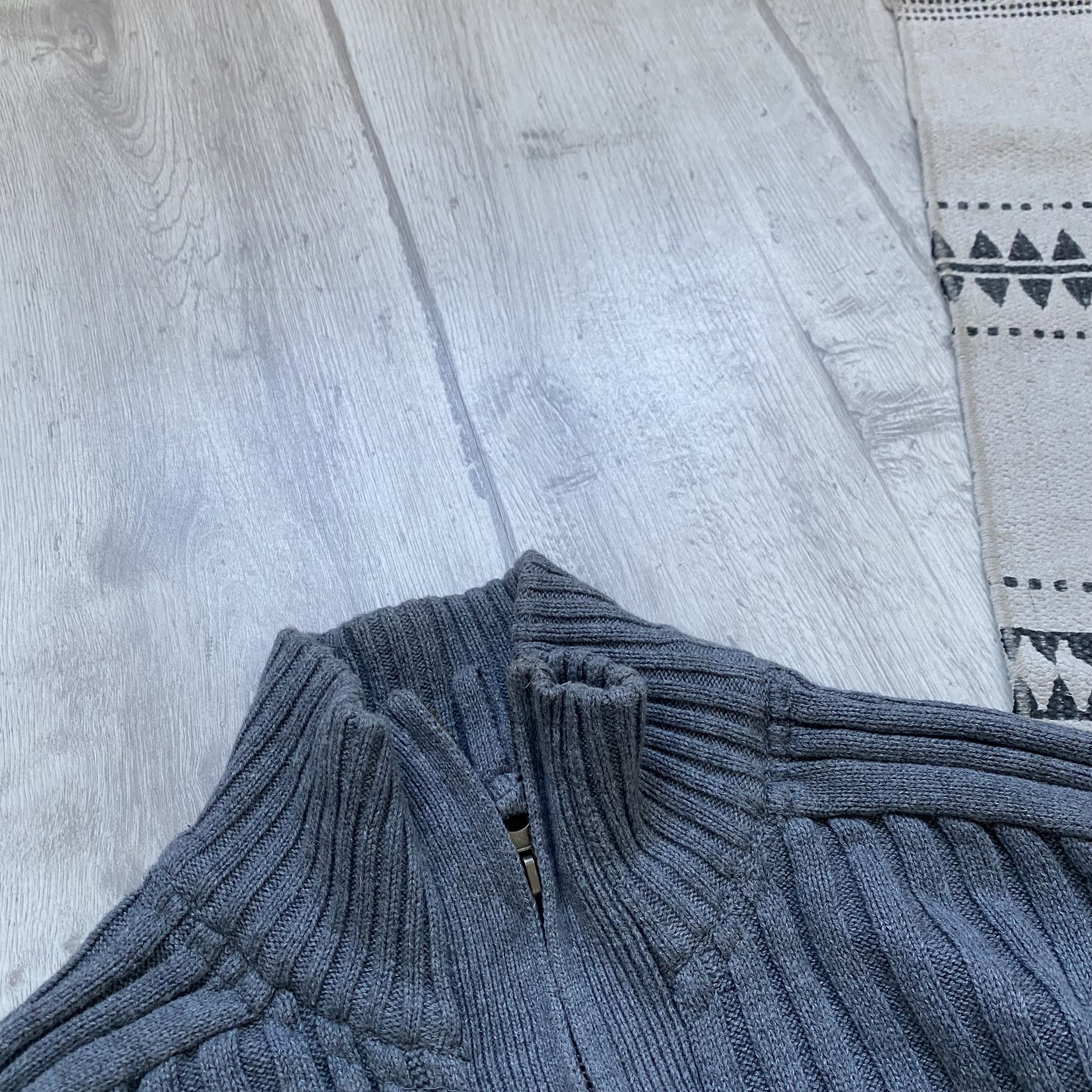 Diesel Vintage 00s Diesel style Ribbed knit zip sweater Y2K kapital Size US M / EU 48-50 / 2 - 5 Thumbnail