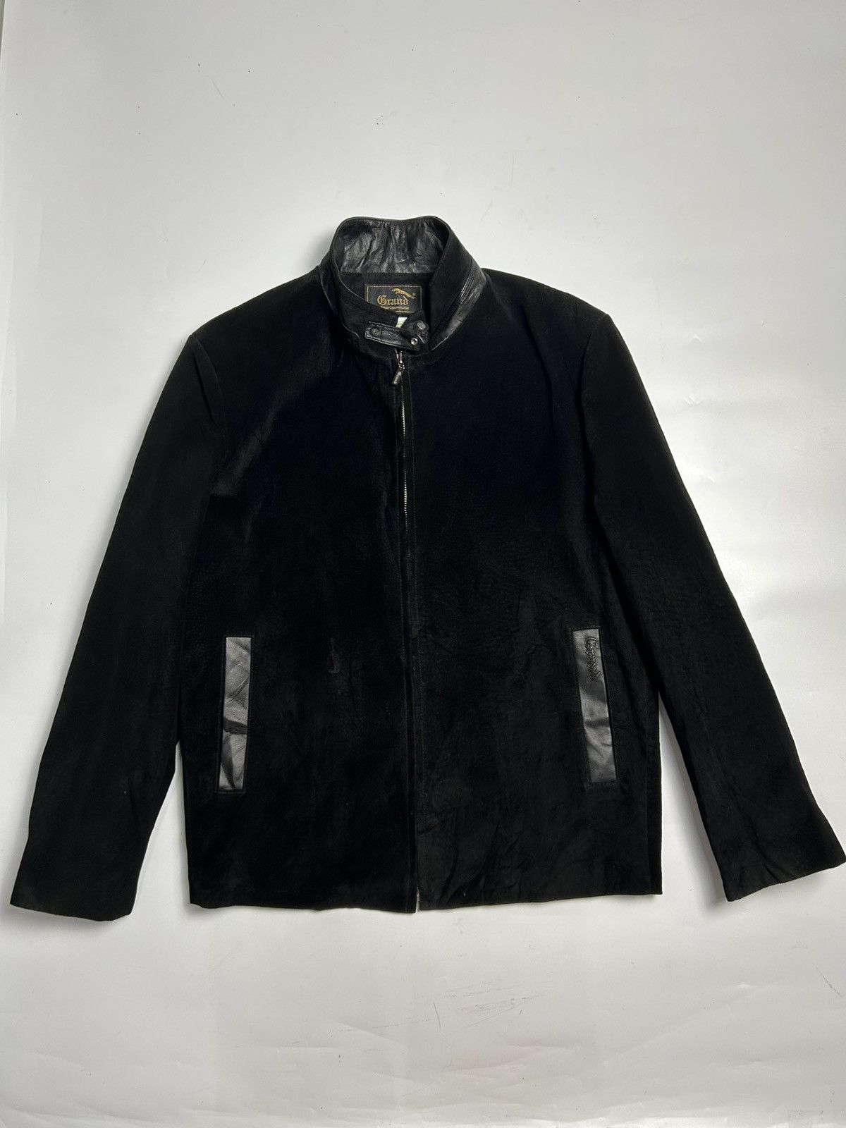 Leather GRAND SUEDE MIX LEATHER JACKET Size US M / EU 48-50 / 2 - 1 Thumbnail