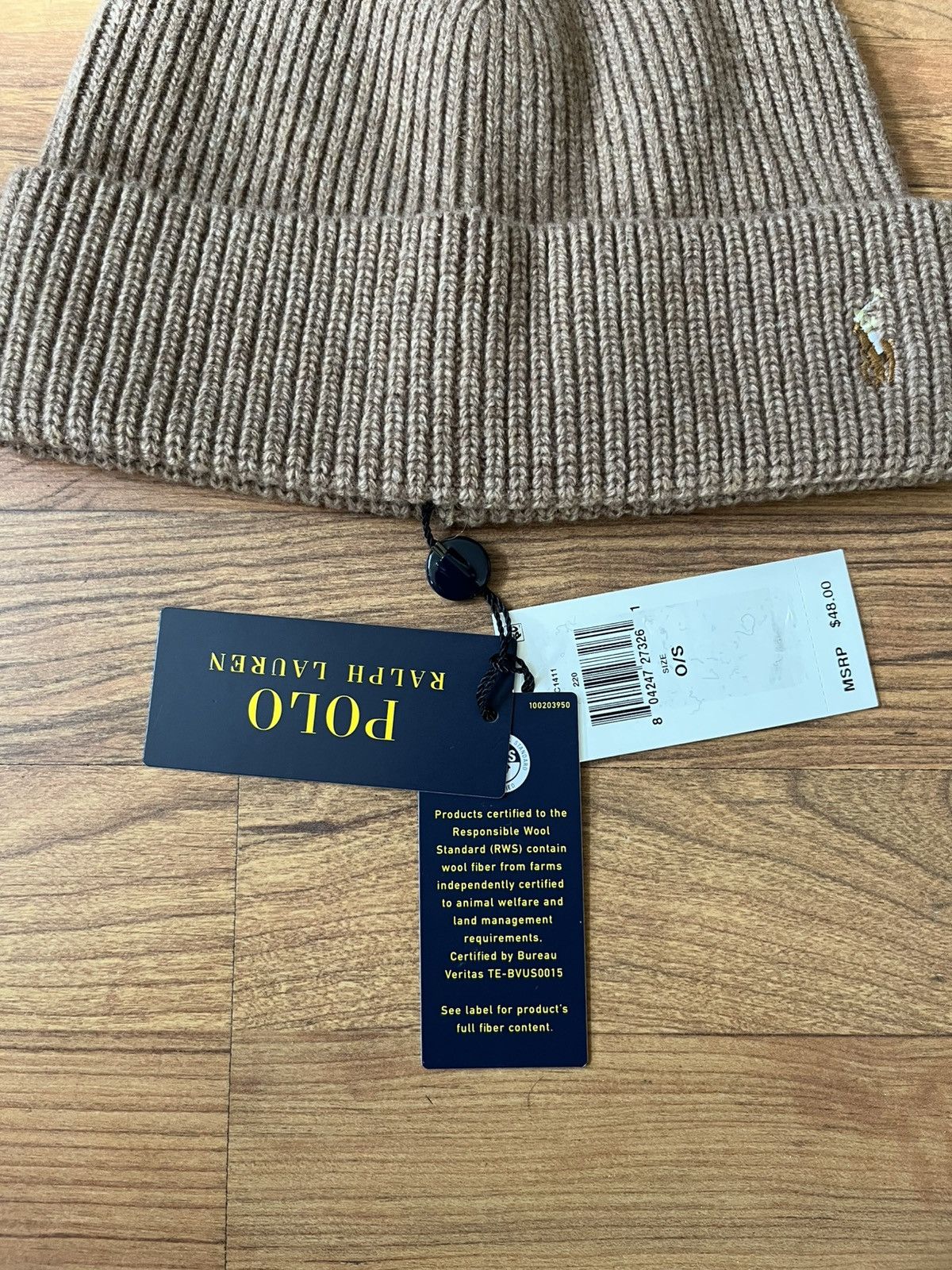 Polo Ralph Lauren Polo Ralph Lauren Signature Pony Wool-Blend Beanie Size ONE SIZE - 3 Thumbnail
