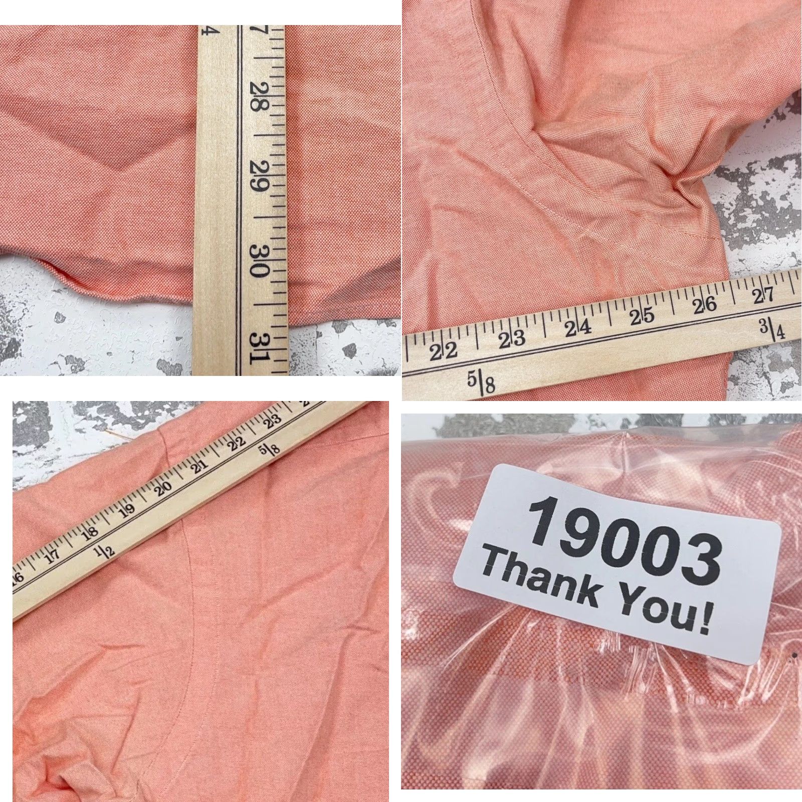 Ralph Lauren Ralph Lauren Shirt Men 17 32 Orange Button Up Oxford Cloth Dress OCBD A03 Size 46R - 8 Thumbnail