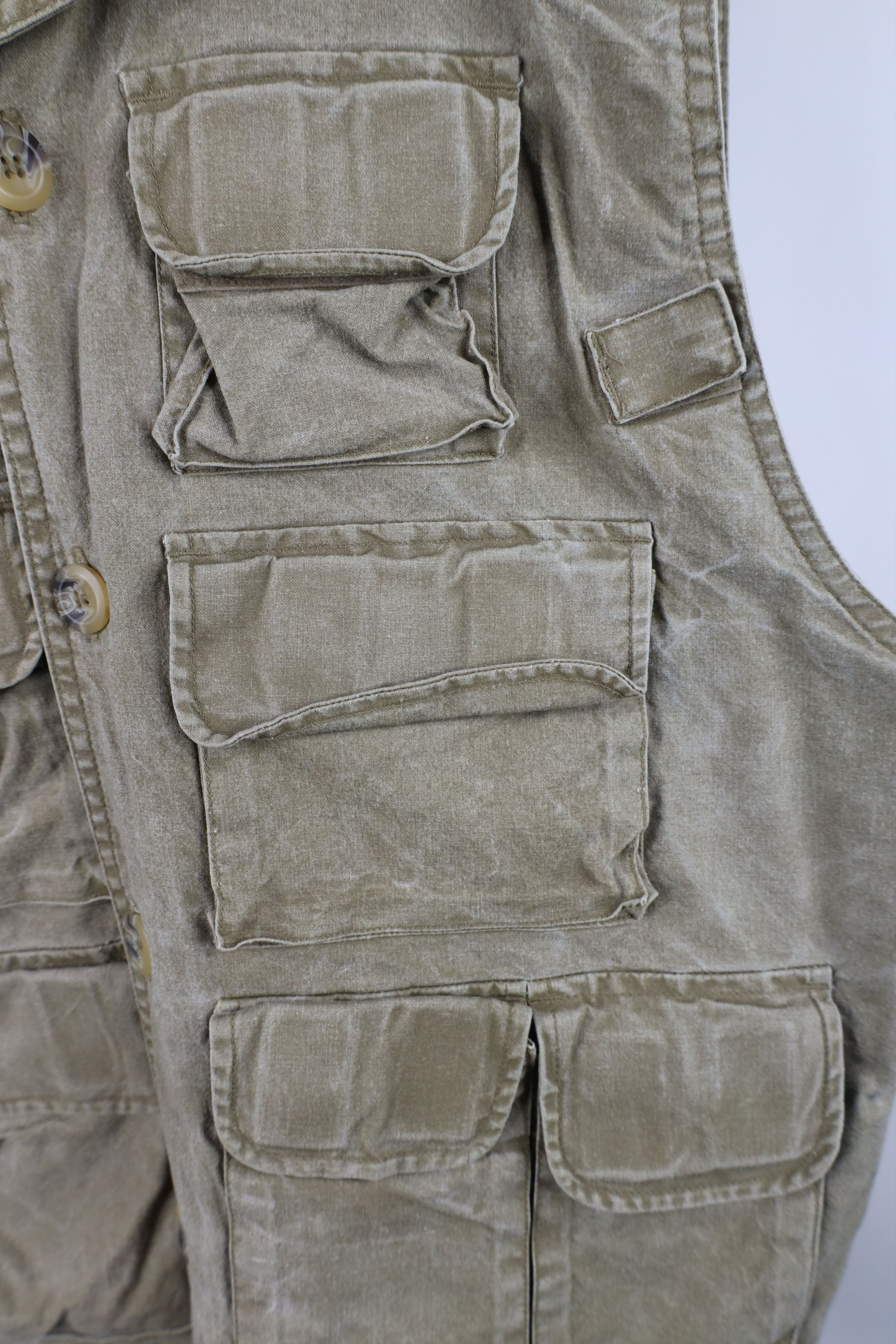 Vintage Vintage 90s Streetwear Stonewash Tactical Fishing Vest Size US M / EU 48-50 / 2 - 6 Thumbnail