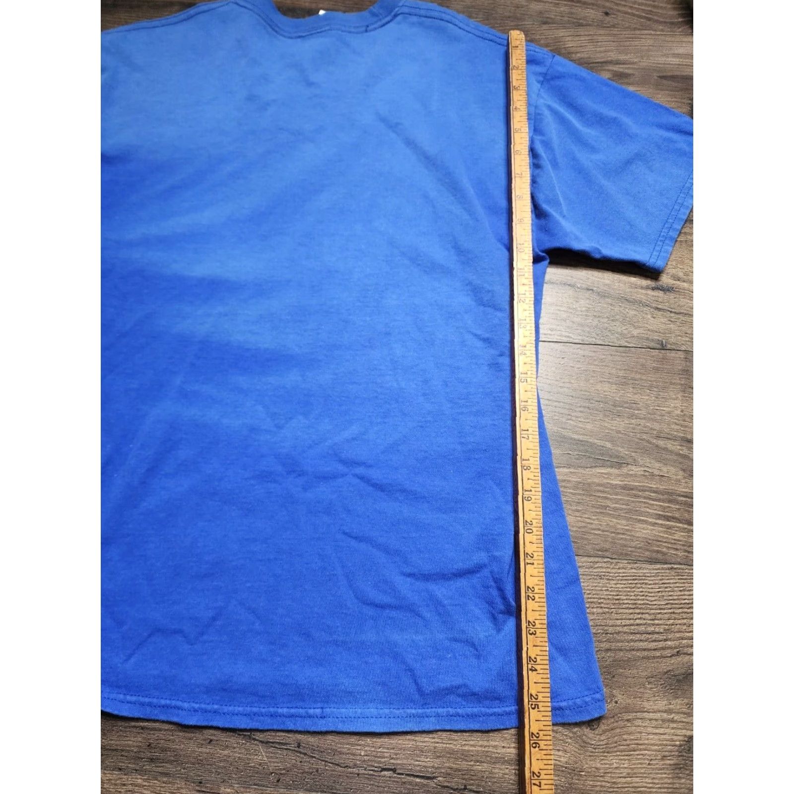 Jerzees VINTAGE 90s Jerzees Lumberjacks T Shirt Mens L Blue Graphic Tee Distressed 1990s Mens Size US L / EU 52-54 / 3 - 3 Thumbnail