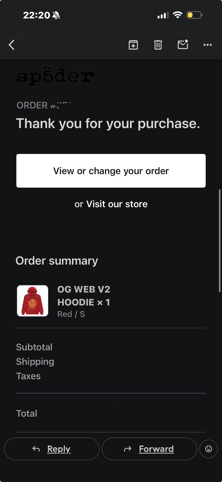 Sp5der Sp5der OG Web V2 Hoodie Size US S / EU 44-46 / 1 - 7 Thumbnail
