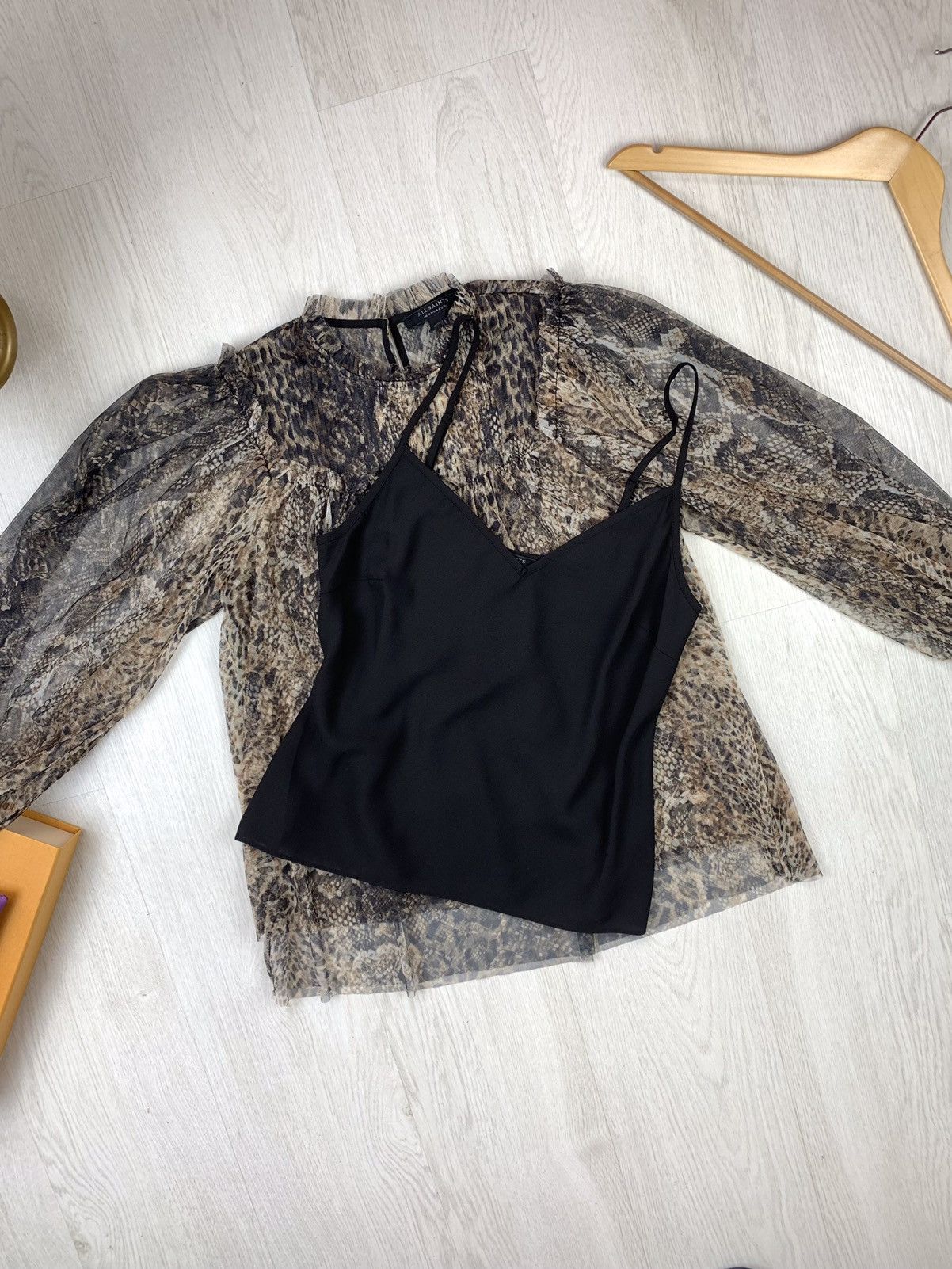 Allsaints Allsaints Perry Noche Animal Print Womens Top Size UK8 US4 Size S / US 4 / IT 40 - 9 Thumbnail