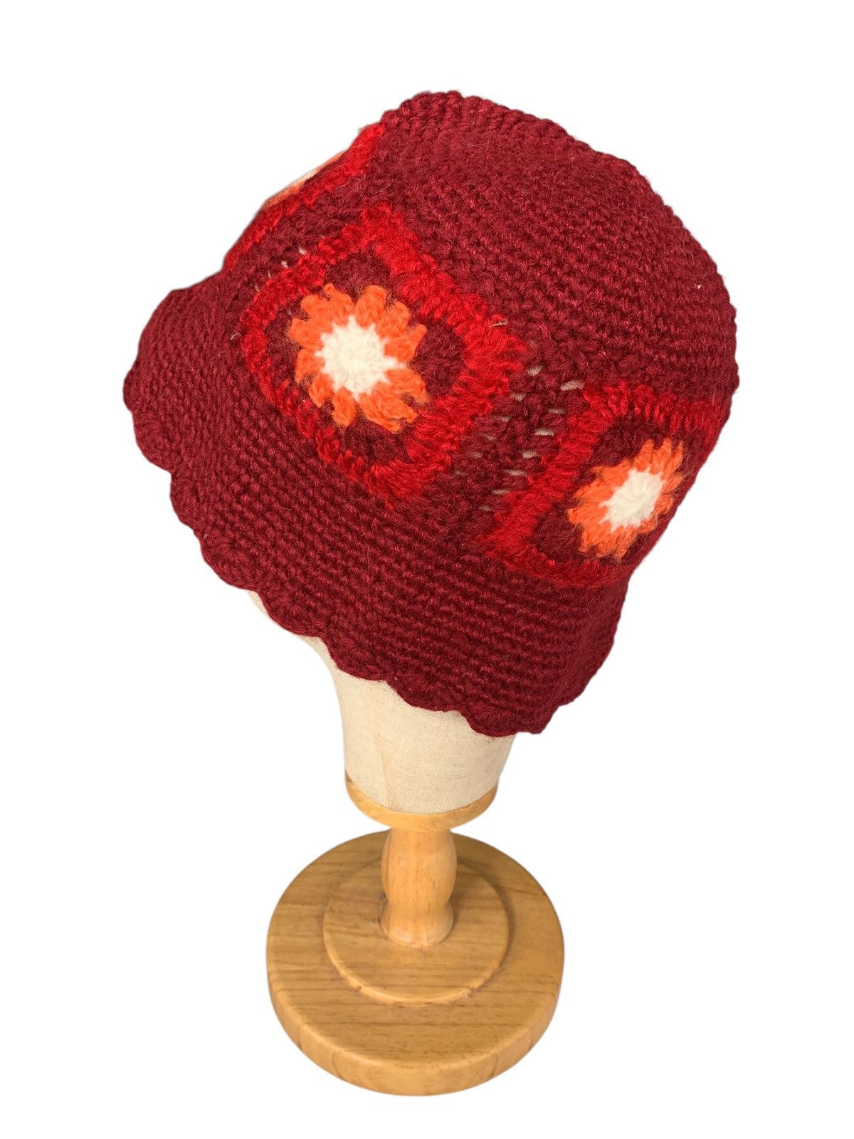 Kapital Knitted Crochet Handmade flower design Bucket Hats Size ONE SIZE - 4 Thumbnail