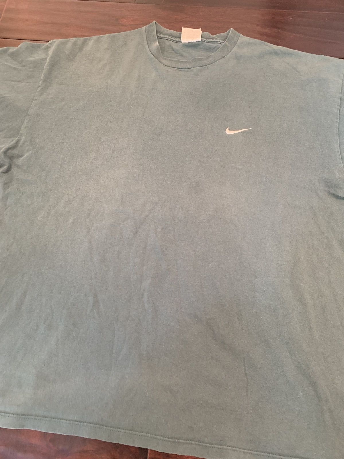 Nike 90s made in USA faded green nike shirt Size US XXL / EU 58 / 5 - 2 Thumbnail