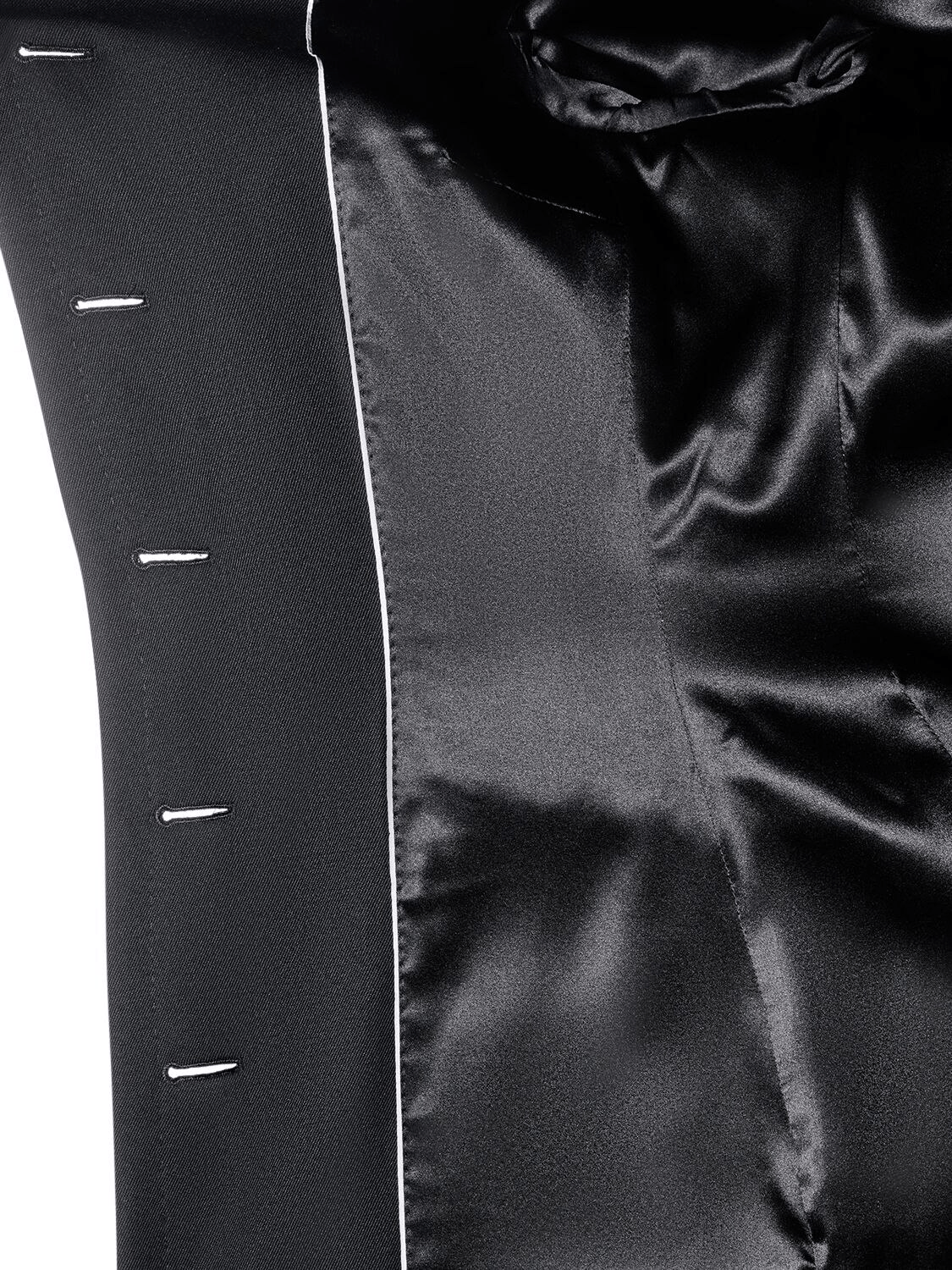 Dolce & Gabbana DOLCE&GABBANA Black Wool Single Breasted Jacket Size XS / US 0-2 / IT 36-38 - 4 Thumbnail