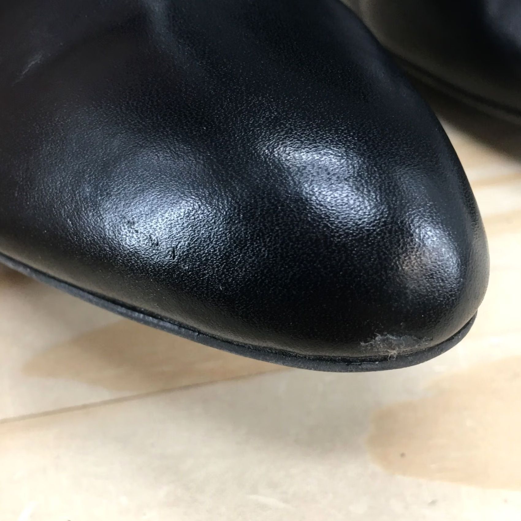 Vintage Adrienne Vittadini Boots Womens 9 Tikki Ankle Booties Black Leather High Heels Bootie Shoes Size US 9 / IT 39 - 4 Thumbnail