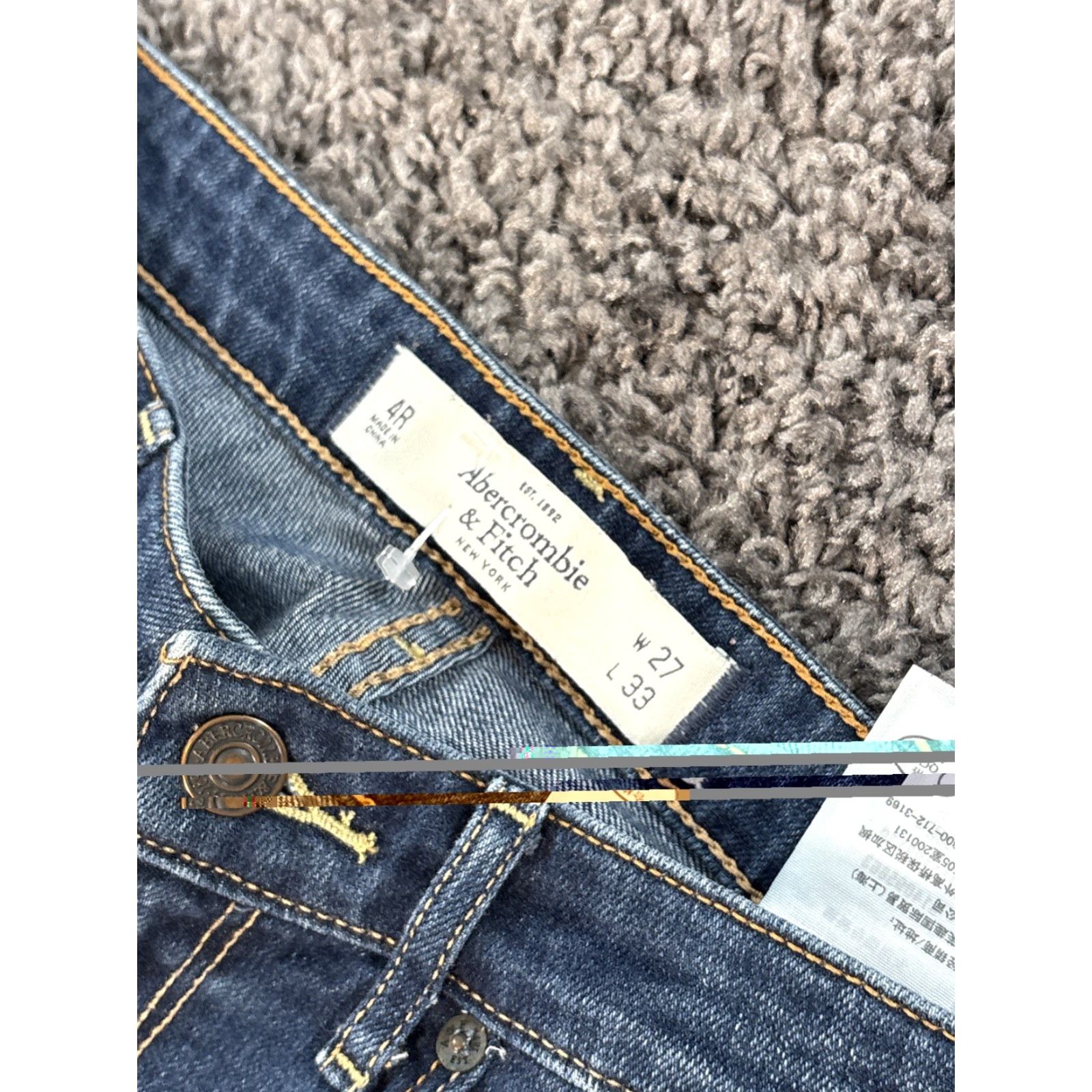 Gap VINTAGE Abercrombie Gap Jeans Low Rise Flared 27x30 Blue Denim 90s Women Reg Inseam 30 Regular Size 4 Size 27" / US 4 / IT 40 - 6 Thumbnail