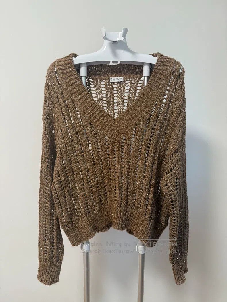 Brunello Cucinelli Brunello Cucinelli Shiny knit Size M / US 6-8 / IT 42-44 - 2 Thumbnail