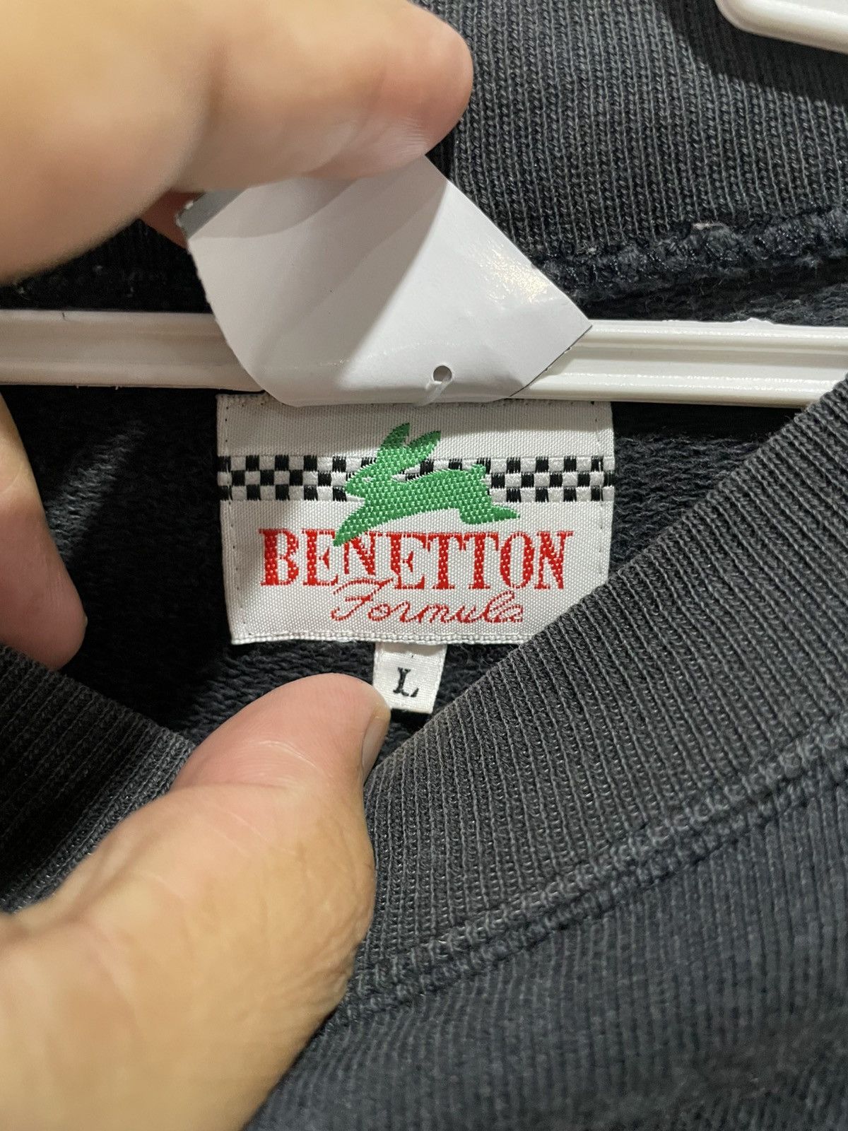 Benetton VTG Early 90s Benetton F1 Racing Solarized Jumper Sweater Size US L / EU 52-54 / 3 - 10 Thumbnail