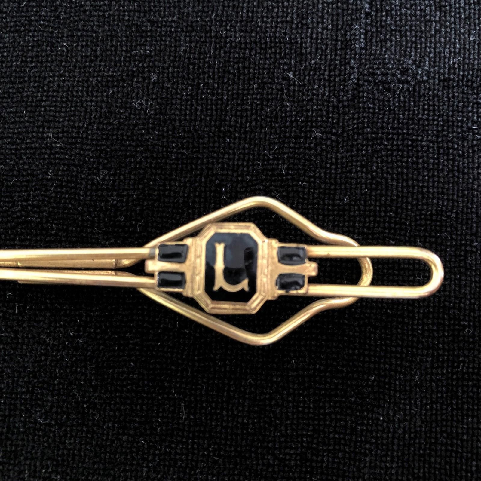 The Unbranded Brand Vintage Monogram “L” Tie Clip Gold Toned Size ONE SIZE - 2 Thumbnail