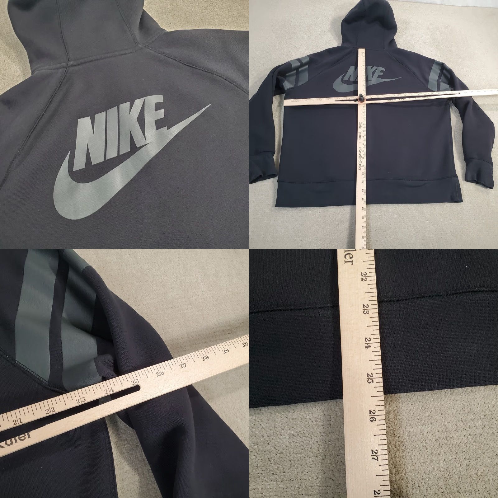 Nike Nike Hoodie Mens XL Black Full Zip Sweatshirt Size US XL / EU 56 / 4 - 8 Thumbnail