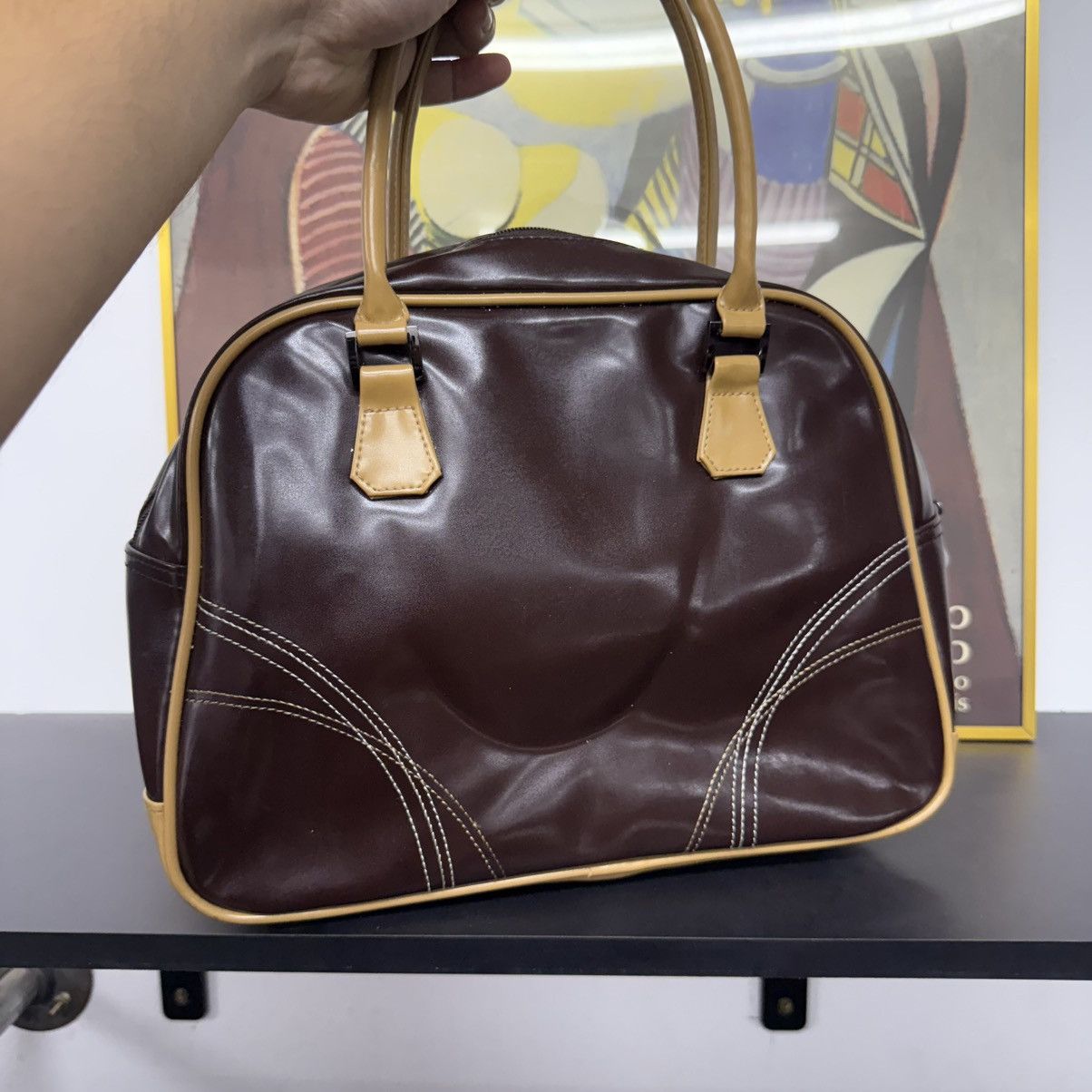 Leather Patent Leather Scooter Paris Hand Bag Size ONE SIZE - 3 Thumbnail