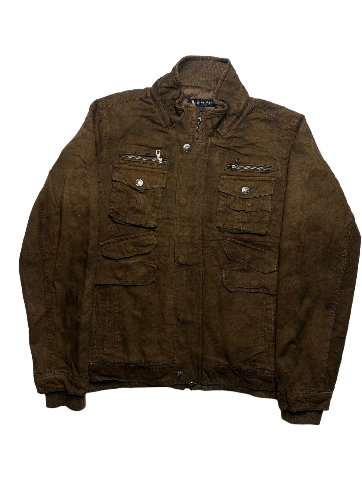 If Six Was Nine 2000s In The Attic - Multipocket Wooden Jacket Size US M / EU 48-50 / 2 - 3 Thumbnail
