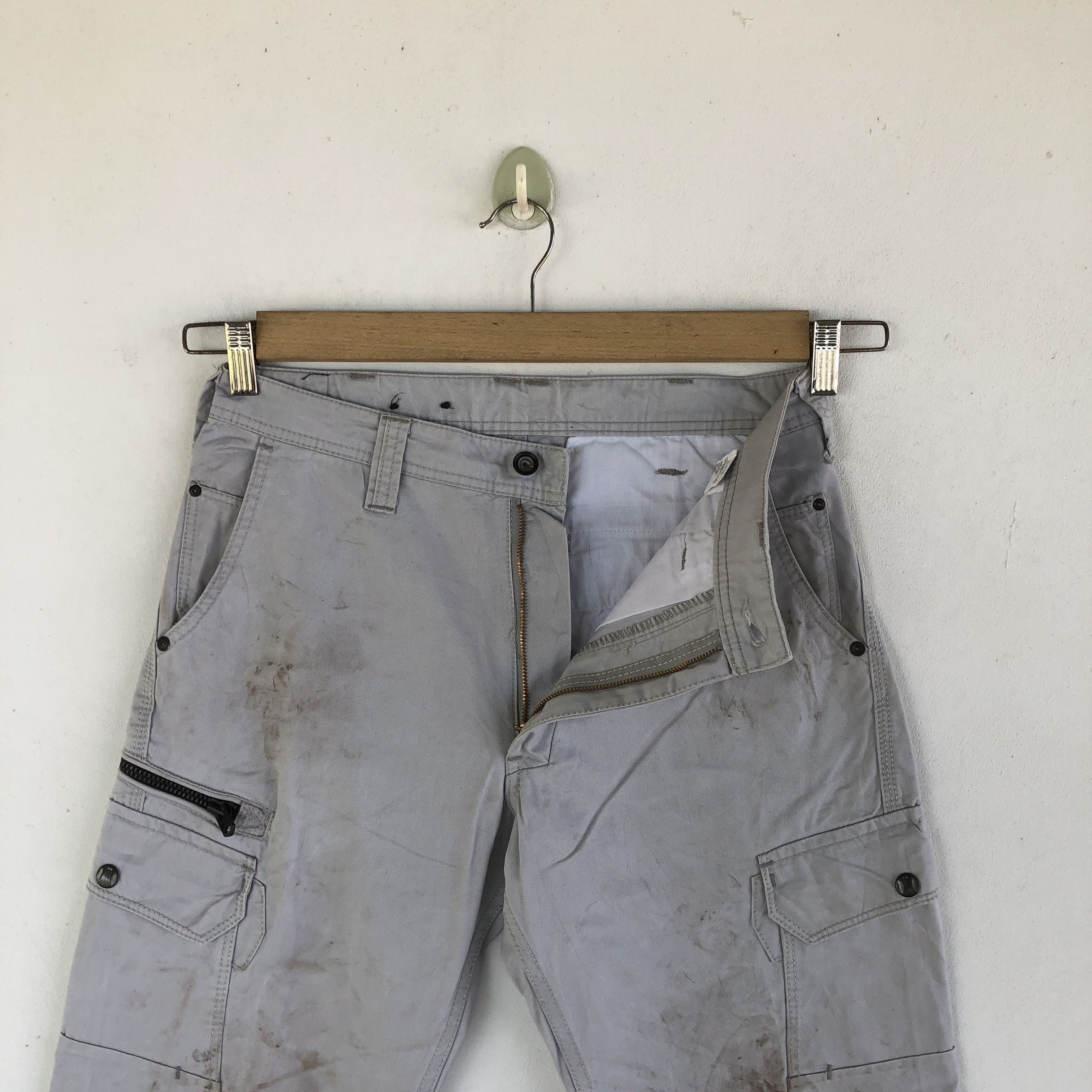 Japanese Brand Vintage Japanese Cargo Pants Multi Pocket Fatigue Trousers Size US 30 / EU 46 - 5 Thumbnail