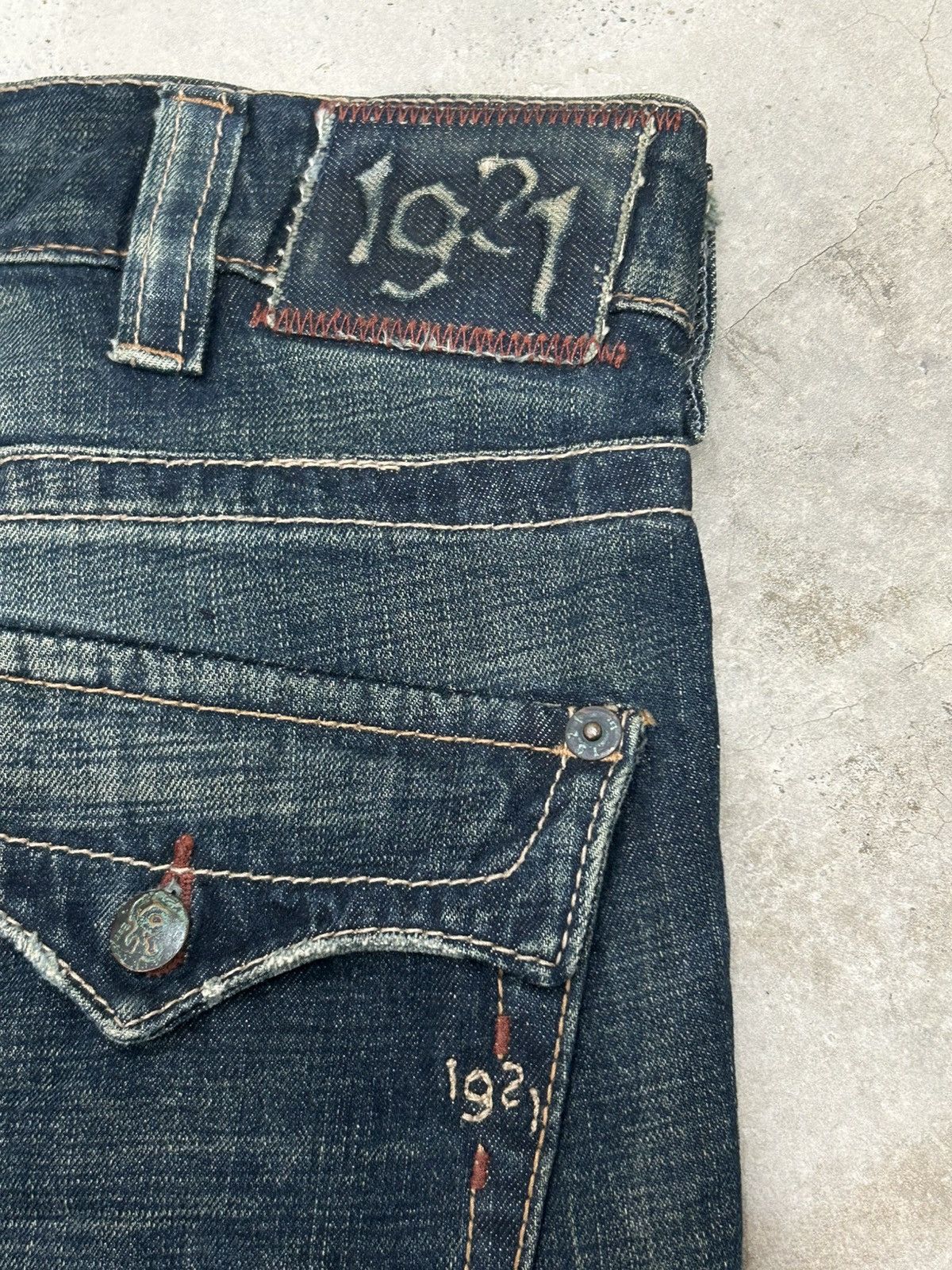 Hysteric Glamour Vintage Extreme Flared Jeans 1927 Brand Distressed Denim Size US 34 / EU 50 - 17 Thumbnail