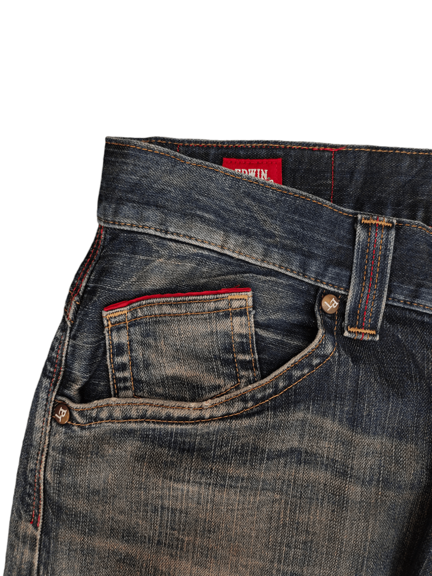 Number (N)ine × Undercover Vintage Edwin Blue Trip Clawmark Jeans Undercover Style Size US 32 / EU 48 - 3 Thumbnail