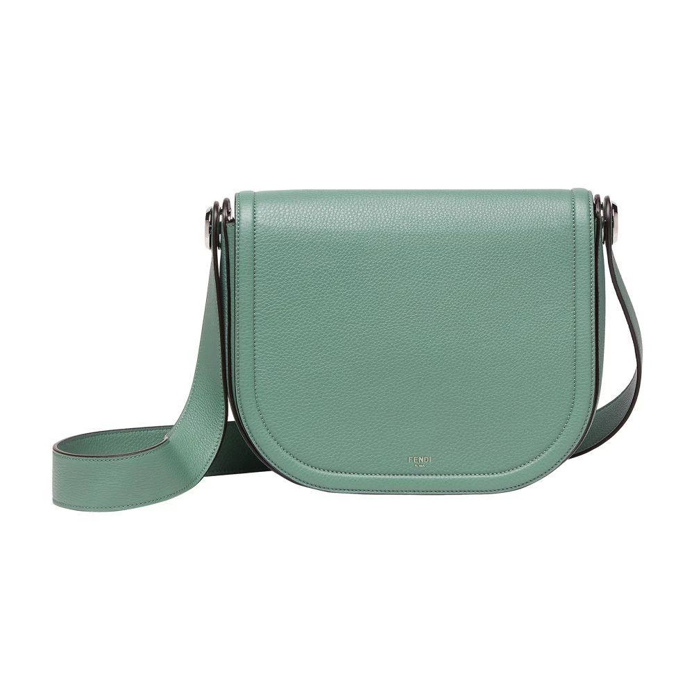 Fendi o1s1wg110925 Size:OS/Fendi Roma Leather Chiodo in Green Size ONE SIZE - 1 Thumbnail