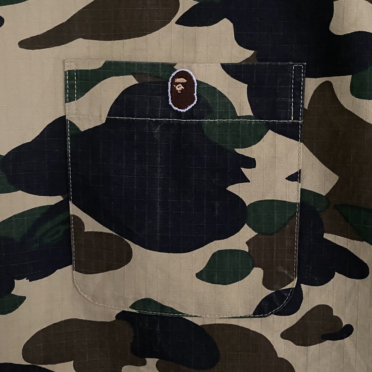 Bape Bape 1ST Yellow Camo Short Sleeve Shirts Size US XL / EU 56 / 4 - 6 Thumbnail