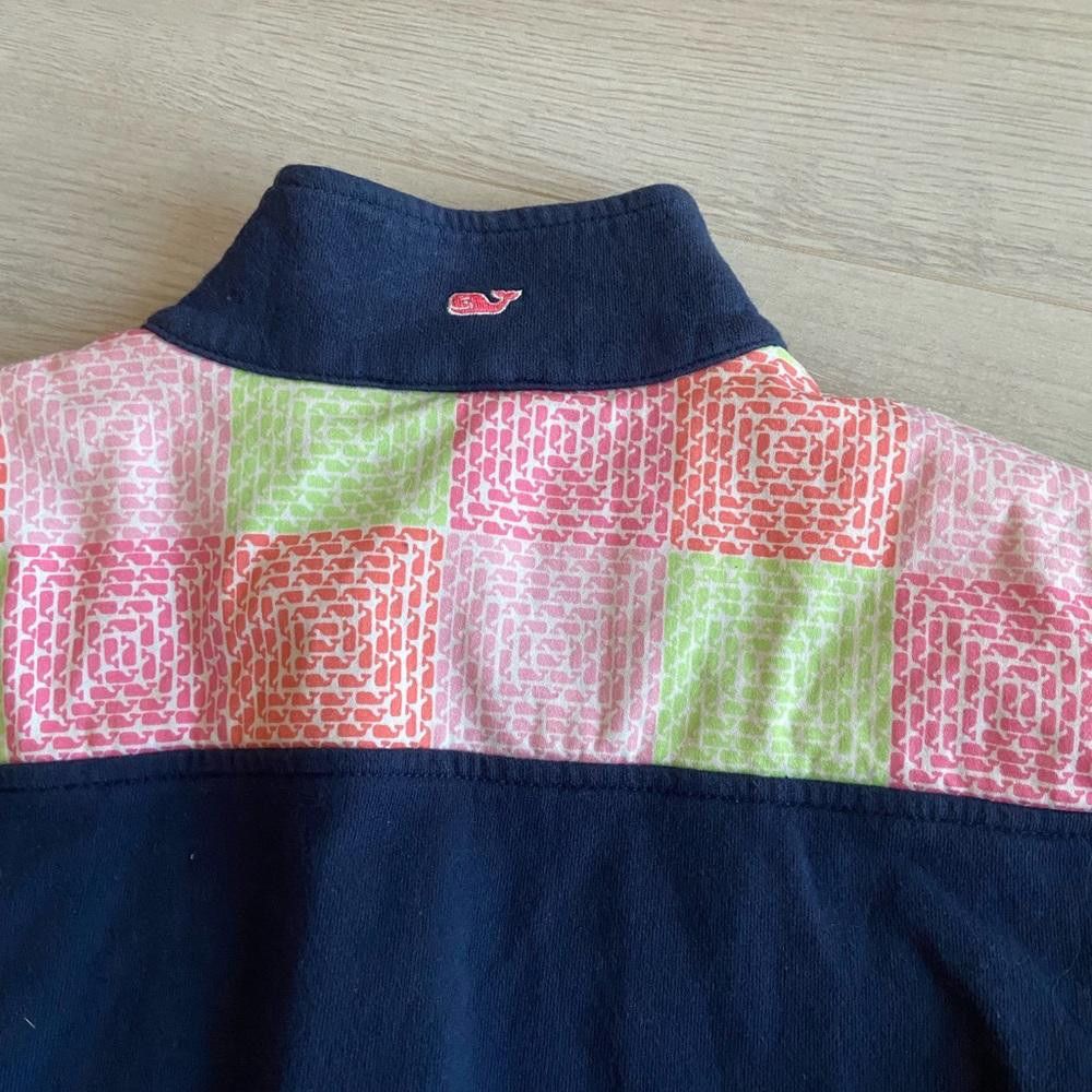 Vineyard Vines Vineyard Vines Dark Blue Quarter Zip Sweatshirt Pullover Size XS / US 0-2 / IT 36-38 - 4 Thumbnail