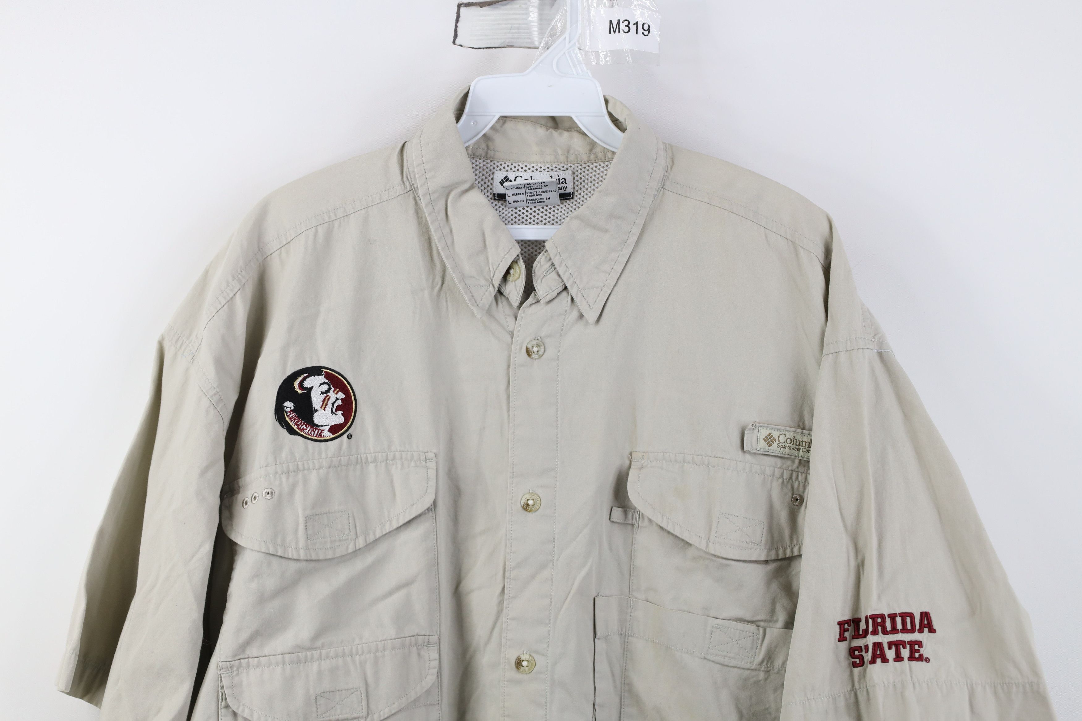 Columbia Columbia PFG Florida State University Button Shirt Beige Size US L / EU 52-54 / 3 - 2 Thumbnail