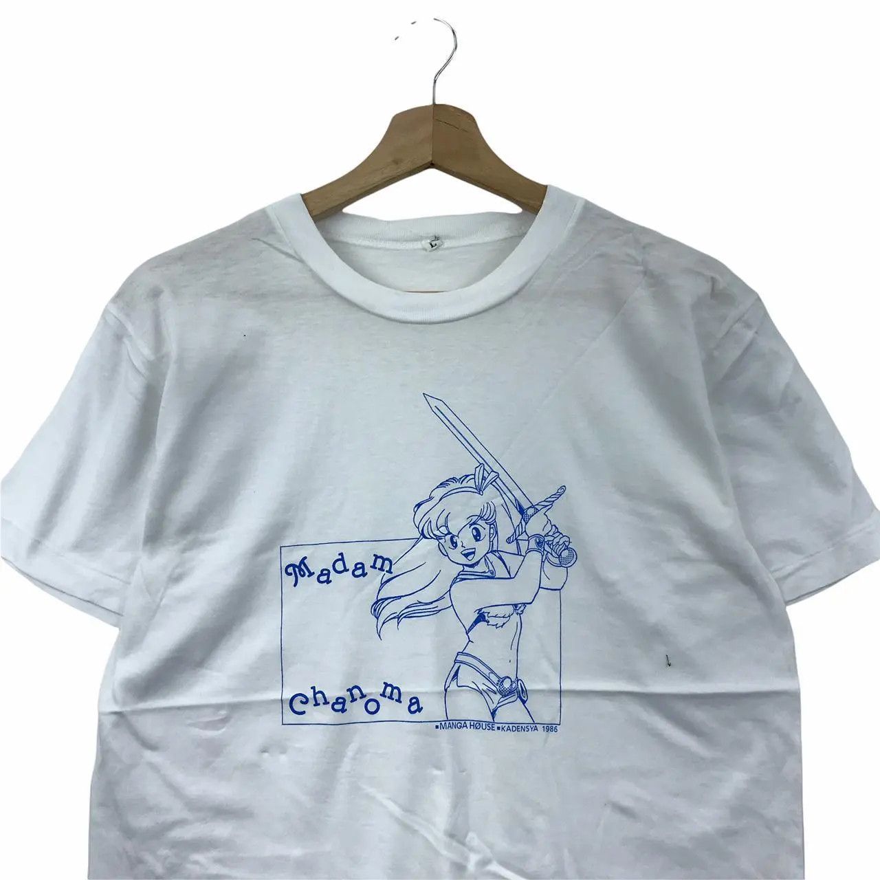 Anime Vtg 1986 URUSEI YATSURA MANGA Anime Tee Shirt Madam Chanoma Size US S / EU 44-46 / 1 - 2 Thumbnail
