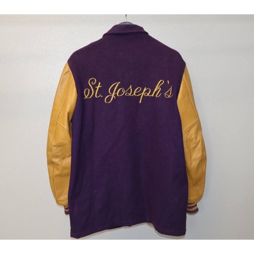 Vintage Vintage 70s William Loop Varsity Leather Jacket Sz 38 Size US M / EU 48-50 / 2 - 13 Thumbnail