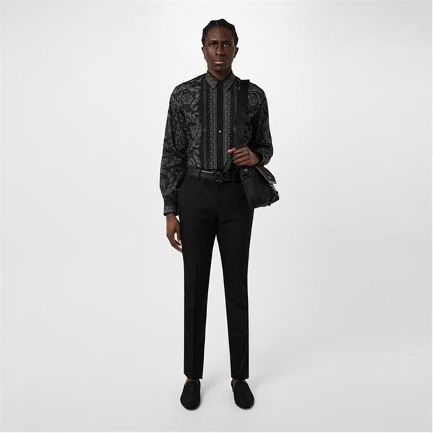 Versace o1g2r1mq0824 Cotton Barocco Shirts in Black Size US L / EU 52-54 / 3 - 6 Thumbnail