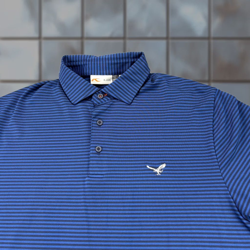 KJUS Kjus Polo Shirt Mens 2XL Blue Striped Golf Performance Wicking Stretch Shirt Mens 2XL Blue Striped Polo KJUS Golf Performance/Activewear Size US XXL / EU 58 / 5 - 1 Thumbnail
