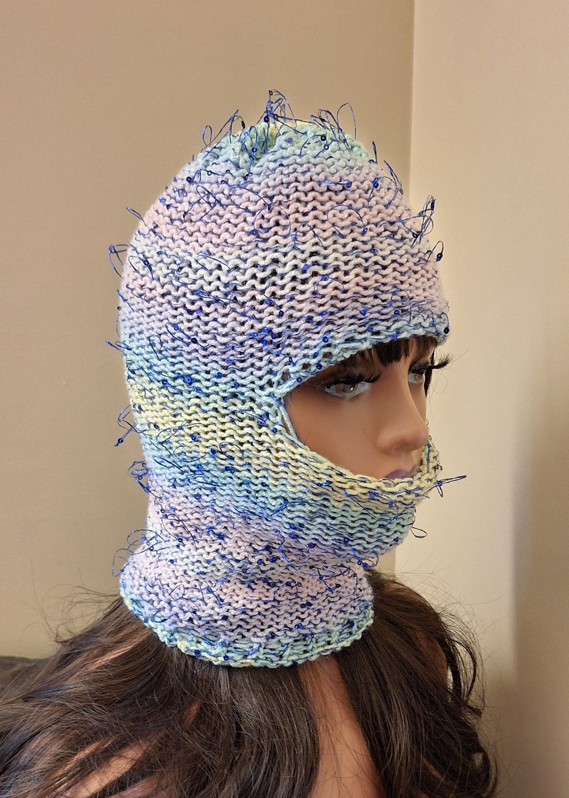 Other Tinsel Riot — Electric Frost (One-of-a-Kind Cosmic Hood) Size ONE SIZE - 2 Thumbnail