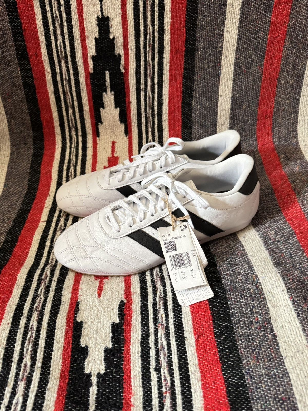 Adidas Adidas Taekwondo White Leather Low Japanese y2k Sneakers Size US 9.5 / EU 42-43 - 4 Thumbnail
