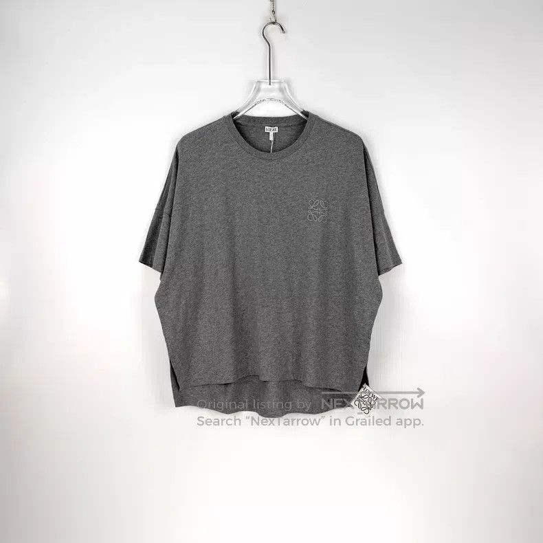 Loewe Loewe Gray Embroidered Logo Short Sleeve Size L / US 10 / IT 46 - 3 Thumbnail