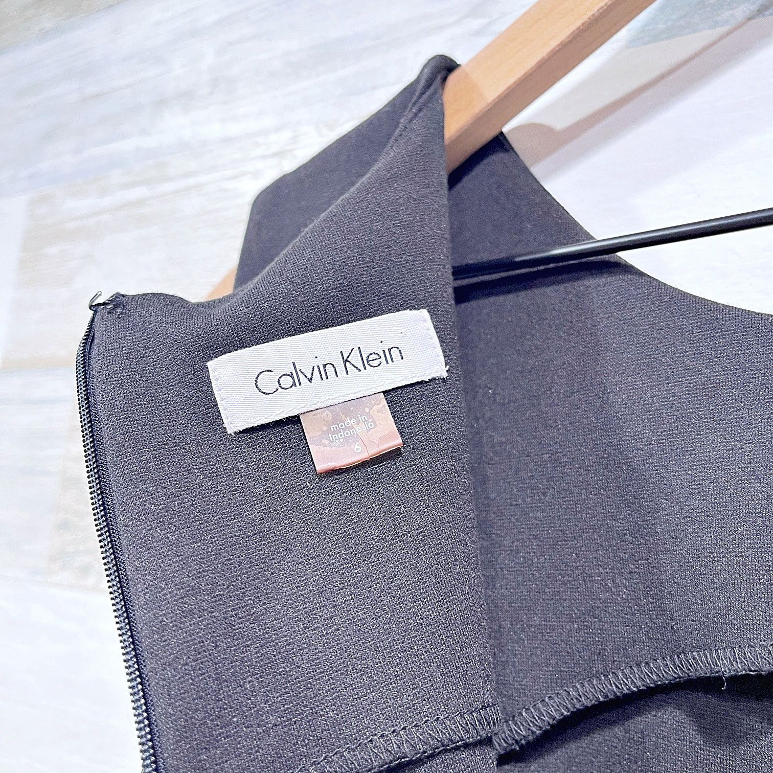 Calvin Klein Calvin Klein Lace Belt Sheath Dress Black Formal Cocktail 6 Size M / US 6-8 / IT 42-44 - 8 Thumbnail