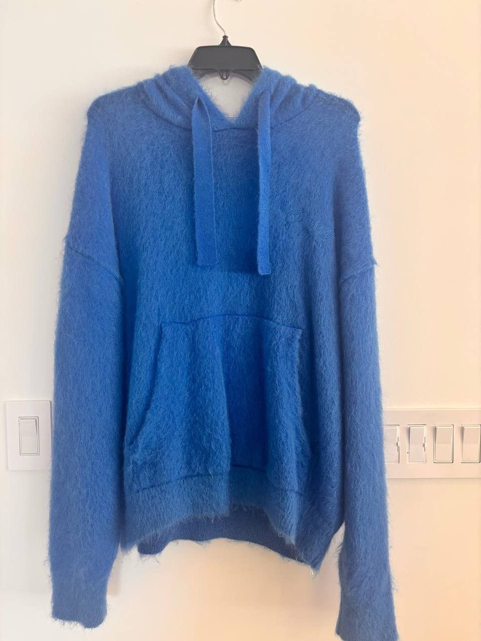 Off-White OFF-WHITE Arrow Mohair Skate Knit Hoodie blue Size US L / EU 52-54 / 3 - 1 Thumbnail