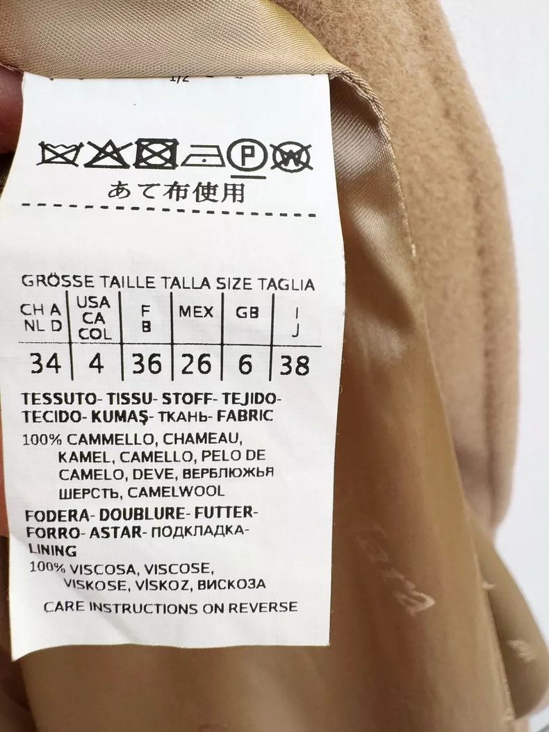 Max Mara Camel hair coat