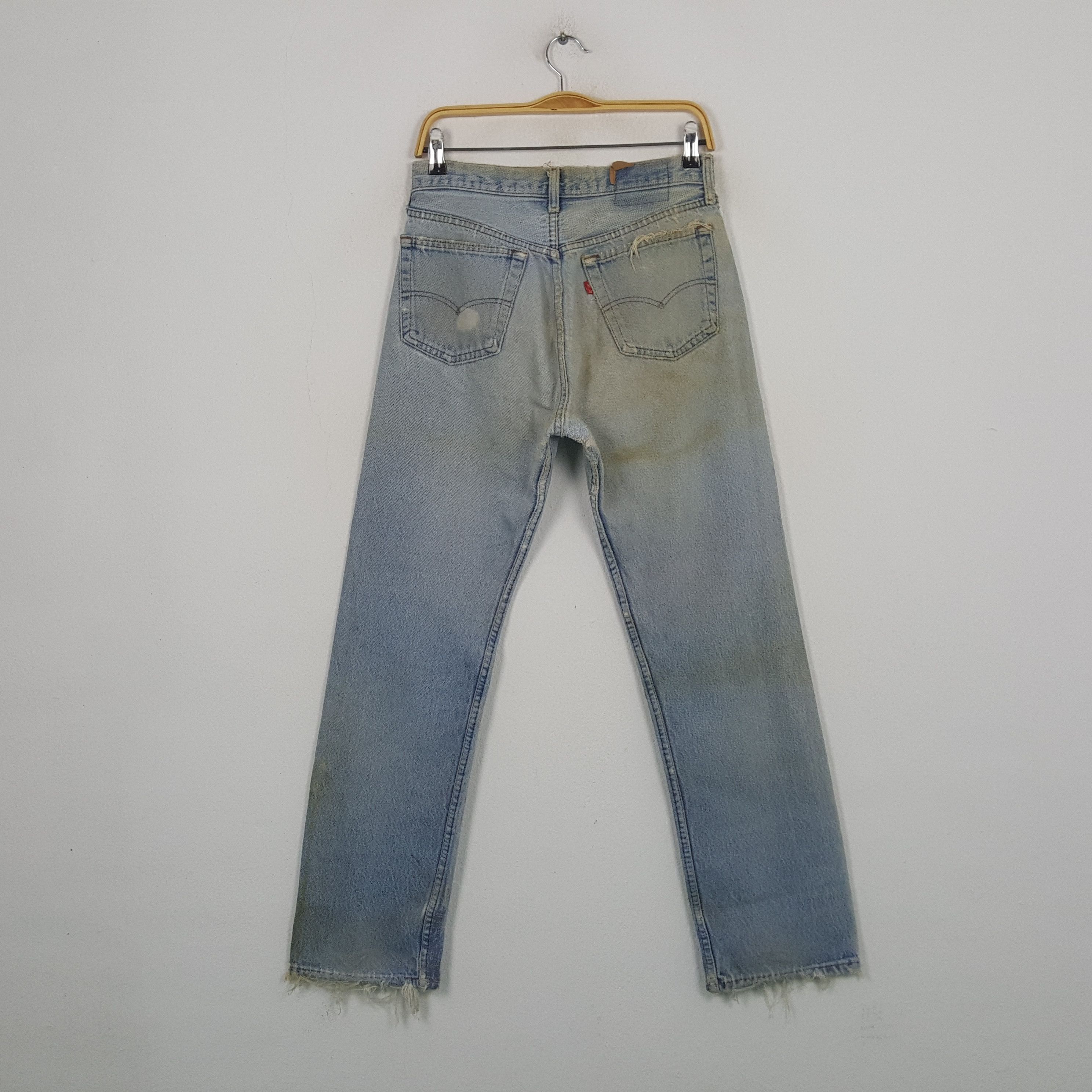 Levi's Vintage Levi's Kurt Cobain Style Distressed Jeans RR20 Size US 30 / EU 46 - 4 Thumbnail