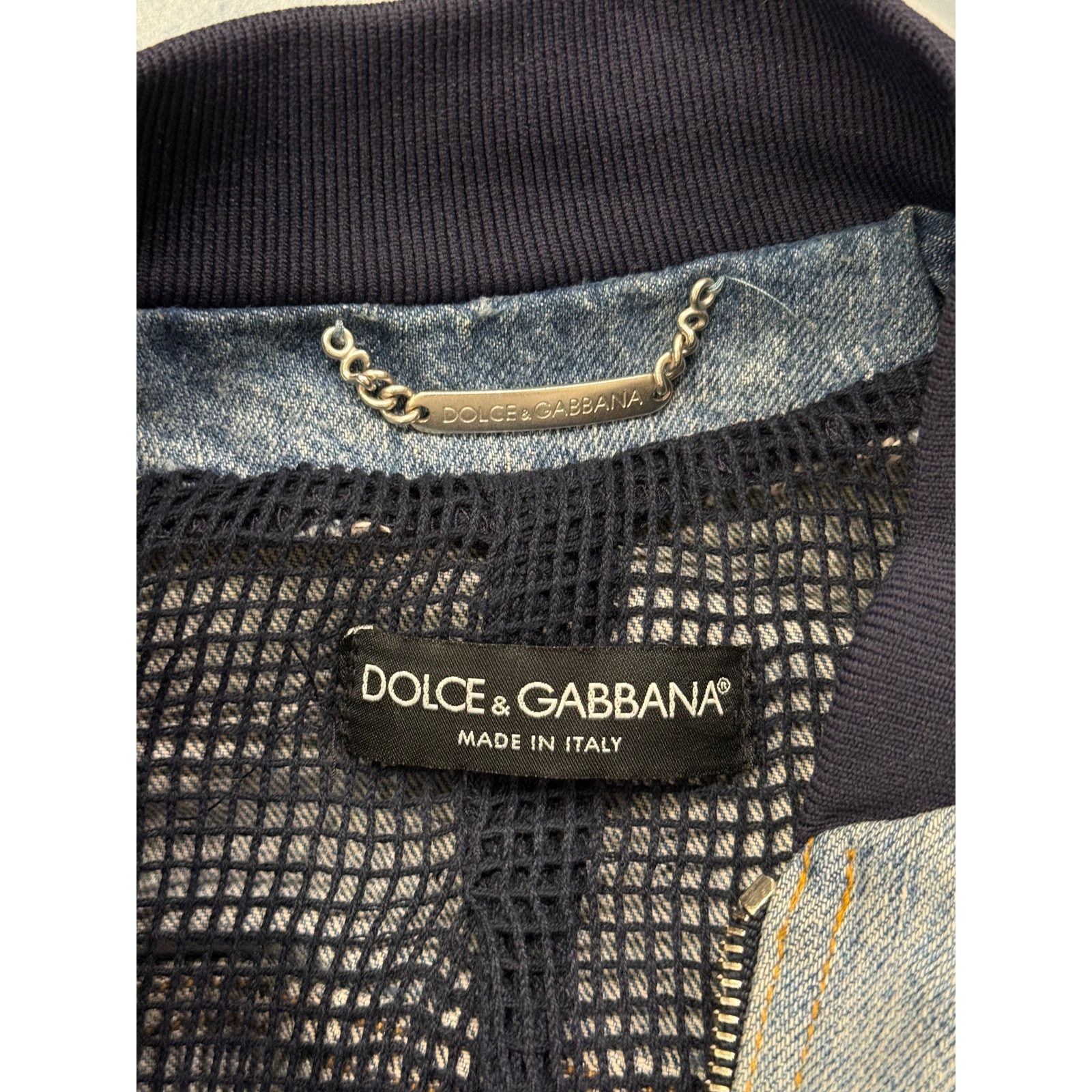 Dolce & Gabbana 2000s Dolce & Gabbana denim bomber jacket Size US XS / EU 42 / 0 - 4 Thumbnail